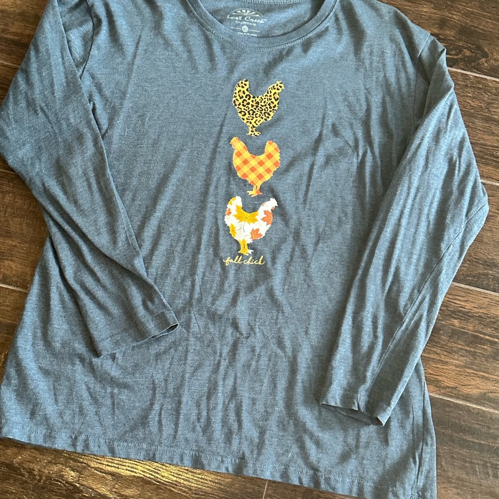 FALL CHICK L/S Graphic Tee size XL